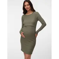 Mamalicious Kjole 'ML Eveline' oliven