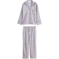 Next Pyjamas royalblå / choko / hvid