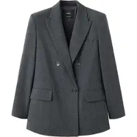 Mango Blazer 'PAU' grå / antracit / sort
