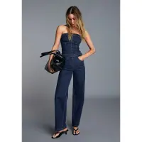 Bershka Jumpsuit mørkeblå