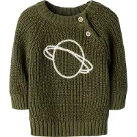 Name it Pullover grøn / hvid