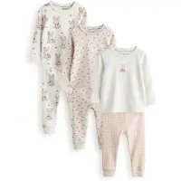 Next Nattøj beige / nude / mørkebrun / hvid