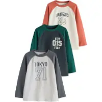 Next Shirts lysegrå / mørkegrå / mørkegrøn / orange / hvid
