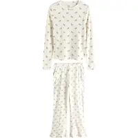 Next Pyjamas creme / brun / mørkebrun