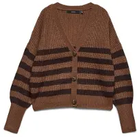 Vero Moda Cardigan 'VMLEA' choko / mørkebrun