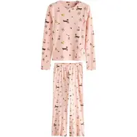 Next Pyjamas beige / lavendel / gammelrosa / sort