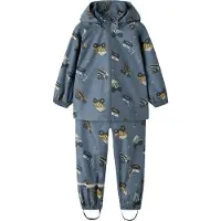 Name it Regntøj - PE - NmnDrain05 - Vintage Indigo/WORK - - 3 år (98) - Regntøj