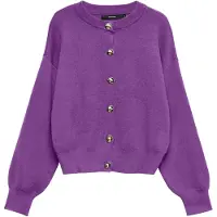 Vero Moda Cardigan 'VMNOELLA' mørkelilla