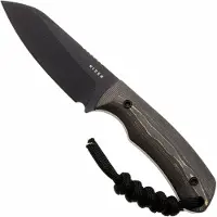 Kizer Cutlery Field Mouse 1135A1, Black CPM 3V, Camo Gold FatCarbon fixed knife, Jakeb Ginsberg design
