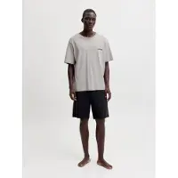 Jack & Jones Pyjamas kort 'JACEverest' grå / sort