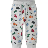 Name it Sweatpants - NmmLeon - Light Grey Melange - - 4 år (104) - Sweatpants