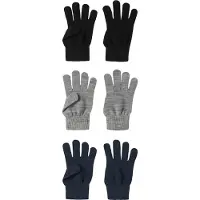 Name It Kids Handsker - Strik - NknMagic - 3-pak - Naval Academy - - 8-9 år (128-134) - Handsker