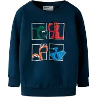 Name It Mini Sweatshirt - NmmLorenzo - Navy Blazer - - 2 år (92) - Sweatshirt