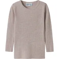 Name it Bluse - Uld - Rib - Noos - NmnWax - Violet Ice - - 4 år (104) - Bluse