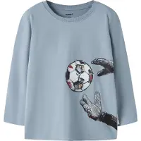 Name it Bluse - NmmLeander - Ashley Blue - - 4 år (104) - Bluse