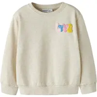 Name it Sweatshirt - NmfLuka - Peyote Melange - - 6 år (116) - Sweatshirt