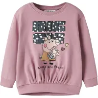 Name it Sweatshirt - NmfAma - Peppa Pig - Lilas - - 2 år (92) - Sweatshirt