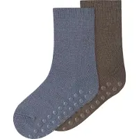 Name it Strømper - NmmWak - Morel/2p Morel+Folkstone Gray - - 25/27 - Strømper