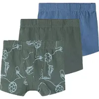 Name it Boxershorts - NmmTights - 3-pak - Urban Chic/Vintage Ind - - 7-8 år (122-128) - Boxershorts