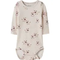 Name it Body l/æ - NbmLois - Peyote Melange m. Print - - 56 - Body L/Æ