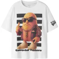 Name it T-shirt - NkmAsp - Brainr - Bright White - - 11-12 år (146-152) - T-Shirt