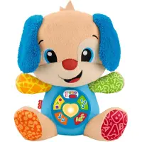 Fisher Price Grin Og Lær-plyshvalp