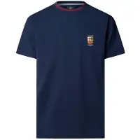 Hackett London Hackett Londontil mænd. HM5000143 Lrc Crest marineblå T-shirt (M), Casual, Bomuld, Korte ærmer