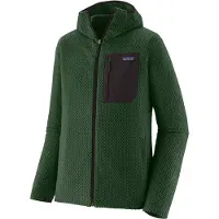 Patagonia - Vandretøj - M's R1 Air Full-Zip Hoody Treeline Green til UnisexUld - Størrelse S - Grøn