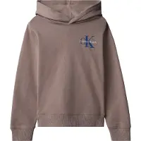 Calvin Klein Hættetrøje - Monologo - Iron Grey - - 12 år (152) - Hættetrøje