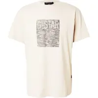 G-Star Bluser & t-shirts 'Inside Out' creme / sort-meleret