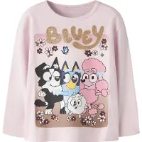 Name it Bluse - NmfAsba - Bluey - Cradle Pink - - 5 år (110) - Bluse