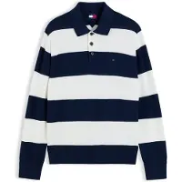 Tommy Hilfiger Pullover 'ESSENTIAL' navy / hvid