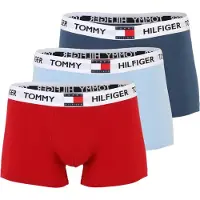 Tommy Hilfiger Underwear Boksershorts 'Heritage' røgblå / lyseblå / rød / hvid