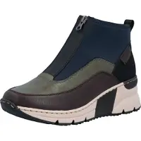 Rieker Ankelstøvler navy / mørkebrun / khaki