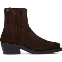 Tommy Hilfiger Ankelstøvler mørkebrun