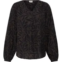 Fransa Bluse 'FRARIANA' navy / mørkebrun
