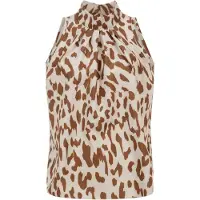 Cloud5ive Bluse cognac / cappuccino