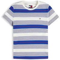 Tommy Hilfiger Shirts 'ESS' royalblå / knaldrød / hvid