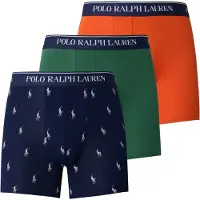 Ralph Lauren Boksershorts navy / gran / orange / hvid