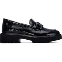 Xti Xtitil kvinder. 14625801-NEGRO Mokkasiner 146258 sort (36), 3-5 cm, Ingen, Casual, Klassisk, Patentlæder