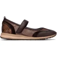 Carmela Carmelatil kvinder. 16435304-MARRON Læderballerinaer 164353 brun (39), Fast, Velcro, Casual