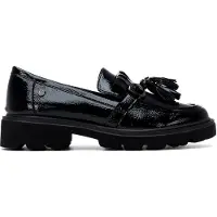 Carmela Carmelatil kvinder. 16437901-NEGRO Mokkasiner i læder 164379 sort (41), 3-5 cm, Ingen, Casual, Klassisk, Patentlæder