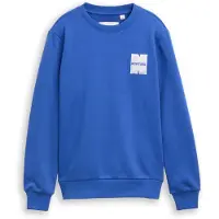Tom Tailor Sweatshirt blå / hvid