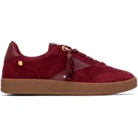 Carmela Carmelatil kvinder. 16437206-BURDEOS Skind sneakers 164372 granatrød (40), Fast, Splittet læder, Blonder, Casual, Rødbrun