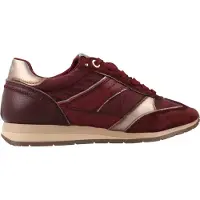 Carmela Carmelatil kvinder. 16423302-BURDEOS Skind sneakers 164233 granatrød (38), Læder, Fast, Blonder, Casual, Rødbrun