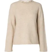 Selected Pullover 'SLWLulu' creme