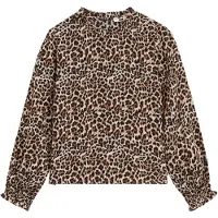 We fashion Bluse cognac / cappuccino / sort