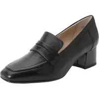 Caprice Trotteur, black, made of Leather with Trapeze heel, Size 40