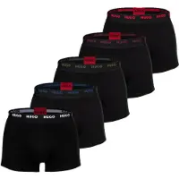 HUGO Boksershorts lilla / cranberry / sort / hvid