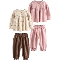 Next Nattøj beige / mørkebrun / rosé